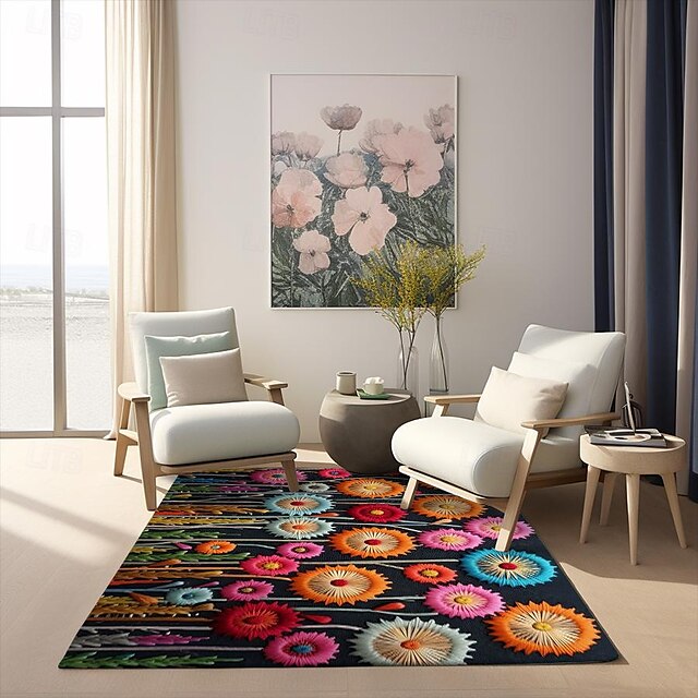 Deadlion Quilting Area Rug Kitchen Mat Non-Slip Oil Proof Floor Mat Livingroom Rug Indoor Outdoor Mat Bedroom Decor Bathroom Mat Entrance Rug Door Mat