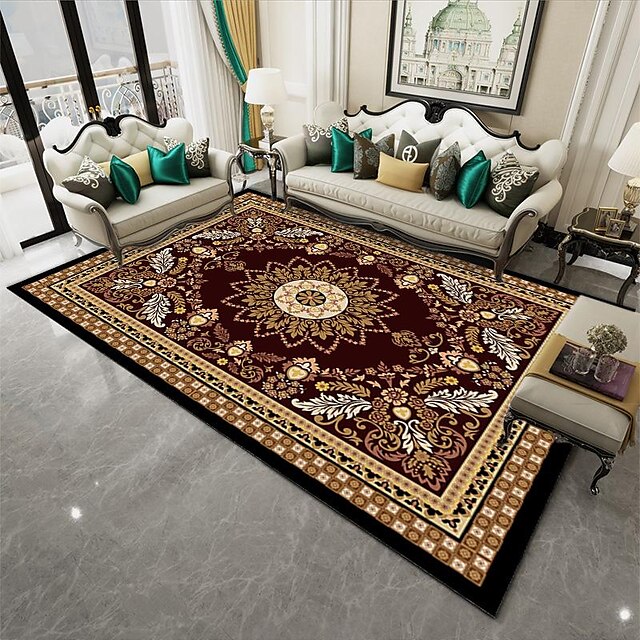 Bohemian Persian Floor Mat Area Rug Non Slip Living Room Sofa Blanket Coffee Table Mat