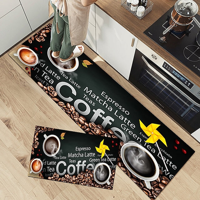 Seasoning Kitchen Mat Non-Slip Oil Proof Rug Indoor Outdoor Mat Bedroom Decor Bathroom Mat Entrance Rug Door Mat