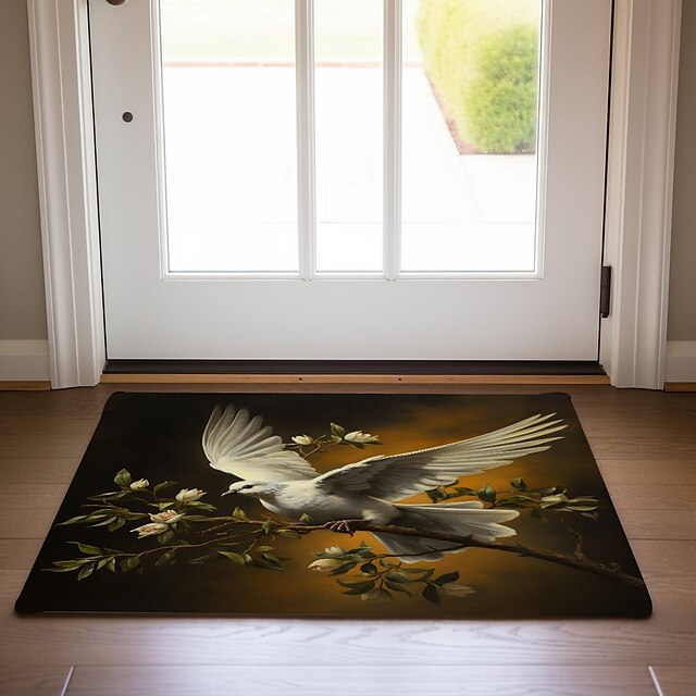 Peace Dove Doormat Floor Mats Washable Rugs Kitchen Mat Boho Non-Slip Oil Proof Rug Indoor Outdoor Mat Bedroom Decor Bathroom Mat Entrance Rug