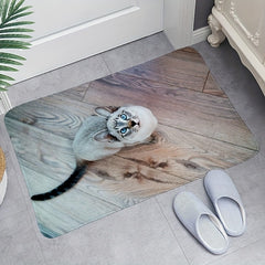 Cute Cats Doormat Floor Mats Washable Rugs Kitchen Mat Non-Slip Oil Proof Rug Indoor Outdoor Mat Bedroom Decor Bathroom Mat Entrance Rug