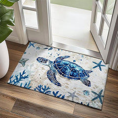 Sea Turtle Doormat Kitchen Mat Floor Mat Non-Slip Area Rug Oil Proof Rug Indoor Outdoor Mat Bedroom Decor Bathroom Mat Entrance Rug