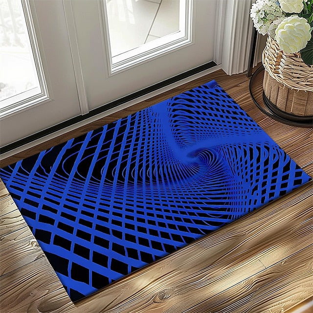 3D Vortex Doormat Kitchen Mat Floor Mat Non-Slip Area Rug Oil Proof Rug Indoor Outdoor Mat Bedroom Decor Bathroom Mat Entrance Rug Optical Illusion