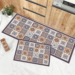 Bohemian Pattern Area Rug Kitchen Mat Non-Slip Oil Proof Floor Mat Livingroom Rug Indoor Outdoor Mat Bedroom Decor Bathroom Mat Entrance Rug Door Mat