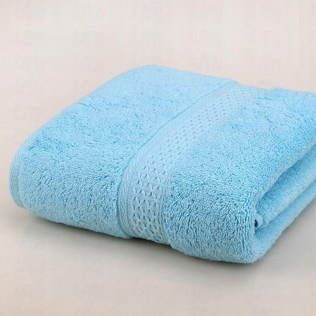 Large Bath Towel 140x70cm Hotel 100% Cotton Bath Towels Quick Dry, Super Absorbent Light Weight Soft Multi Colors Star Rated Hotel Company Gifts, Textiles