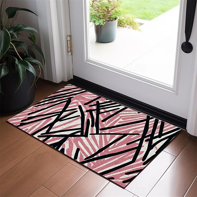 Abstract Line Doormat Floor Mats Washable Rugs Kitchen Mat Non-Slip Oil Proof Rug Indoor Outdoor Mat Bedroom Decor Bathroom Mat Entrance Rug