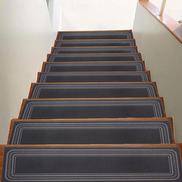 1pc Edging Stair Treads Non-Slip Carpet Mat 30 In X 8 In (76 X 20cm)Indoor Stair Runners Rugs For Wooden Stairs, Stair Rugs For Your Family