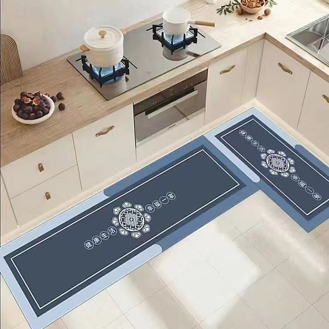 Geometric Area Rug Kitchen Mat Non-Slip Oil Proof Floor Mat Livingroom Rug Indoor Outdoor Mat Bedroom Decor Bathroom Mat Entrance Rug Door Mat