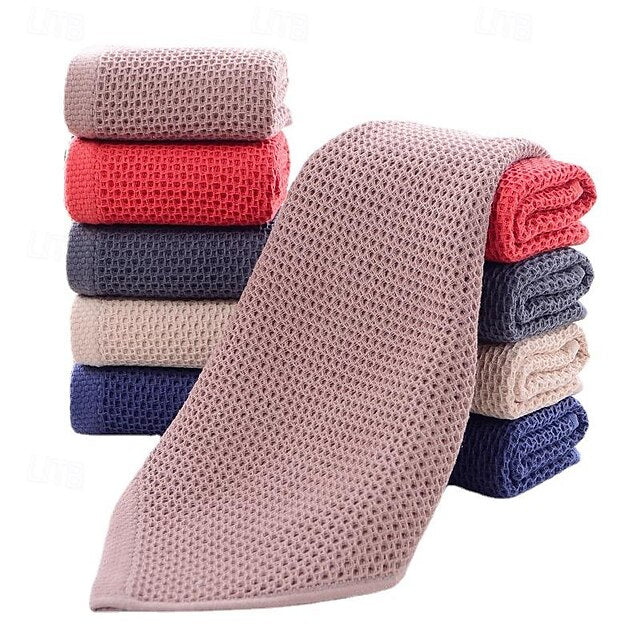 Cotton Jacquard Gauze Towel Cotton Honeycomb Square Small Towel Wholesale Wash Face Kids Baby Baby