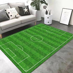 European Cup Football Field Carpet, Living Room Rug, Bedroom Bedside Carpet, Indoor Sports Field Carpet, Green Field Carpet