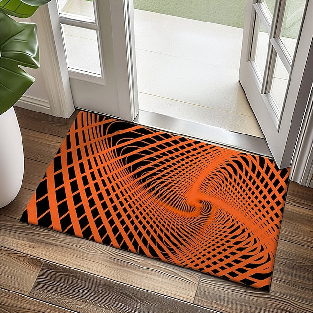 3D Vortex Doormat Kitchen Mat Floor Mat Non-Slip Area Rug Oil Proof Rug Indoor Outdoor Mat Bedroom Decor Bathroom Mat Entrance Rug Optical Illusion