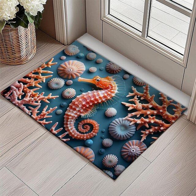 Octopus Doormat Kitchen Mat Floor Mat Non-Slip Area Rug Oil Proof Rug Indoor Outdoor Mat Bedroom Decor Bathroom Mat Entrance Rug