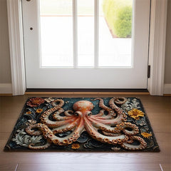 Octopus Doormat Kitchen Mat Floor Mat Non-Slip Area Rug Oil Proof Rug Indoor Outdoor Mat Bedroom Decor Bathroom Mat Entrance Rug