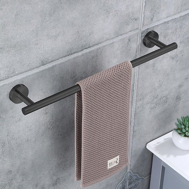 Wall Mounted Towel Rail, Bath Accessories Thicken Stainless Steel Shower Towel Rack for Bathroom, Towel Holder 30-60cm