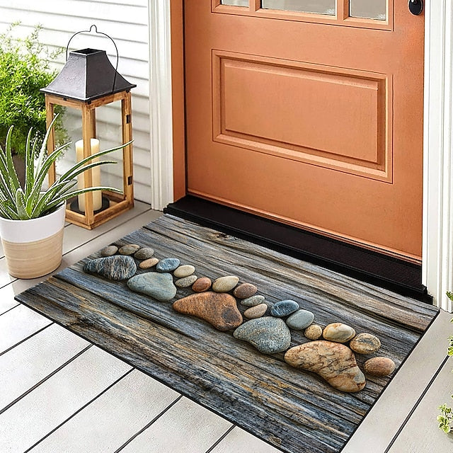 Valentine's Day Love Cobblestone Doormat Kitchen Mat Floor Mat Non-Slip Area Rug Oil Proof Rug Indoor Outdoor Mat Bedroom Decor Bathroom Mat Entrance Rug