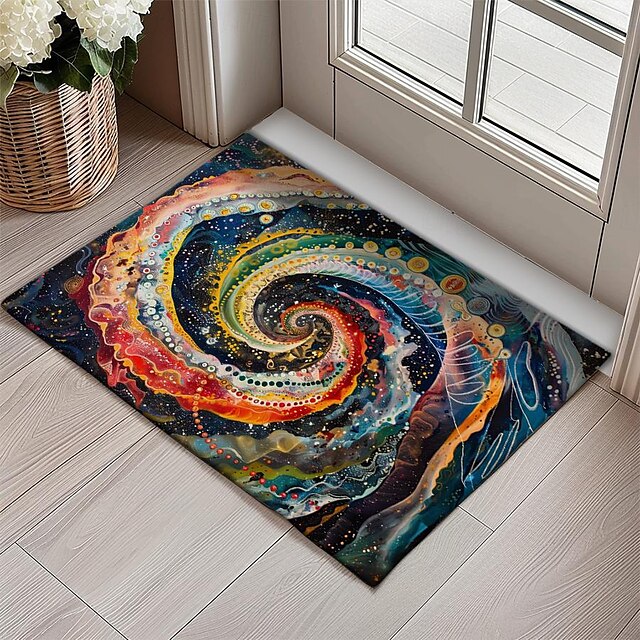 Rainbow Painting Doormat Floor Mats Washable Rugs Kitchen Mat Non-Slip Oil Proof Rug Indoor Outdoor Mat Bedroom Decor Bathroom Mat Entrance Rug