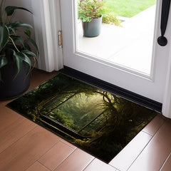 Landscape Forest Cave Doormat Floor Mats Washable Rugs Kitchen Mat Non-Slip Oil Proof Rug Indoor Outdoor Mat Bedroom Decor Bathroom Mat Entrance Rug