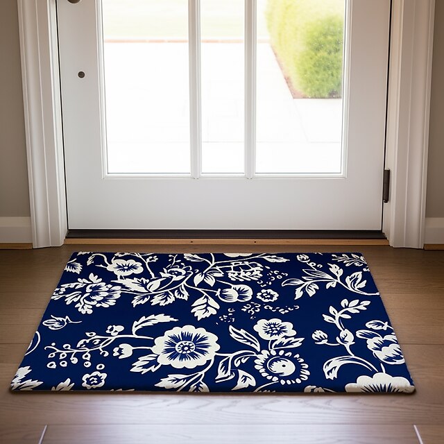 Big Floral Doormat Floor Mats Washable Rugs Kitchen Mat Non-Slip Oil Proof Rug Indoor Outdoor Mat Bedroom Decor Bathroom Mat Entrance Rug