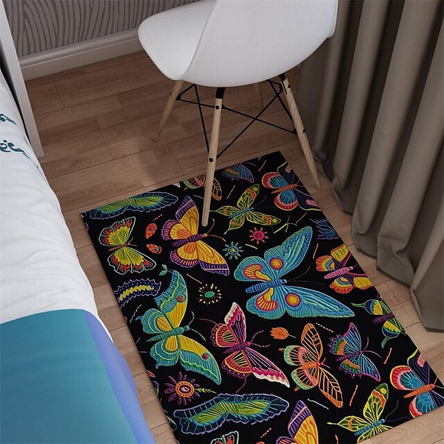 Quilting Art Dots Area Rug Kitchen Mat Non-Slip Oil Proof Floor Mat Livingroom Rug Indoor Outdoor Mat Bedroom Decor Bathroom Mat Entrance Rug Door Mat