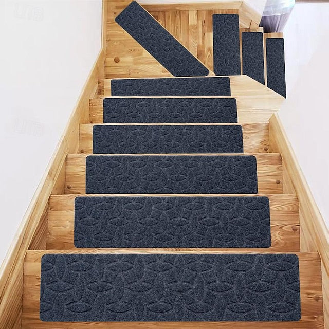 Leaf Carpet Stair Treads for Wooden Steps Stairs Carpet Tape Peel and Stick with Double Adhesive Tape