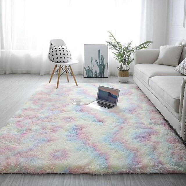 Tie-dye Printing Area Rug Carpet Velvet Carpet PV Living Room Study Bedside Bedroom Carpet