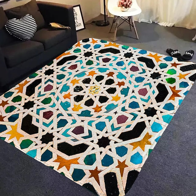 Floor Mat Area Rugs Colorful Living Room Home Bedroom Full Carpets Door Mats