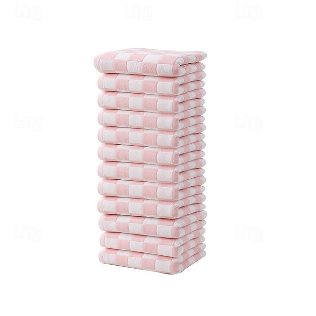 12 Pack Square Towel Cotton Gauze Household Summer Face Towel Washable Cloth