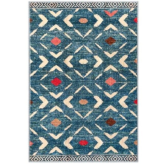 Geometric Abstract Runner Rug Kitchen Mat Non-Slip Oil Proof Rug Indoor Outdoor Mat Bedside Bedroom Decor Bathroom Mat Entrance Rug Door Mat