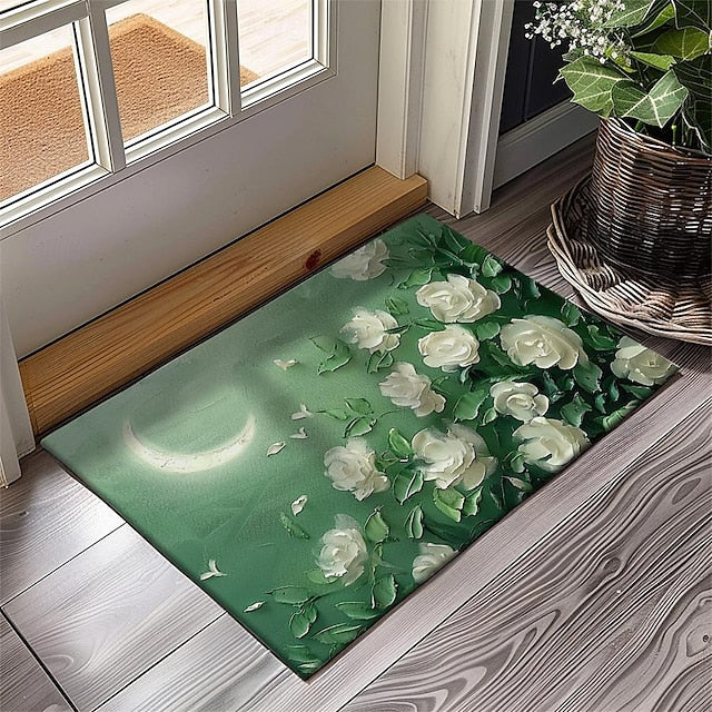 Daisy Flowers Doormat Kitchen Mat Floor Mat Non-Slip Area Rug Oil Proof Rug Indoor Outdoor Mat Bedroom Decor Bathroom Mat Entrance Rug