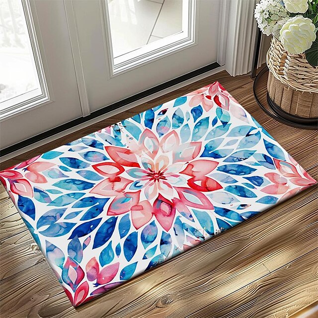 3D Flower Doormat Kitchen Mat Floor Mat Non-Slip Area Rug Oil Proof Rug Indoor Outdoor Mat Bedroom Decor Bathroom Mat Entrance Entryway Rug