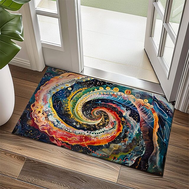 Rainbow Painting Doormat Floor Mats Washable Rugs Kitchen Mat Non-Slip Oil Proof Rug Indoor Outdoor Mat Bedroom Decor Bathroom Mat Entrance Rug