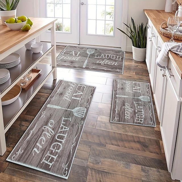 Letter Kitchen Mat Non-Slip Rug Indoor Outdoor Mat Bedroom Decor Bathroom Mat Entrance Rug Door Mat