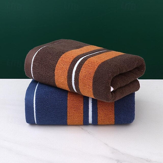 Thickened Men's Couple Cotton Towels, Highly Absorbent Towels For Bathrooms, Gyms, Hotels And Spas, Solid Color Bath Towel