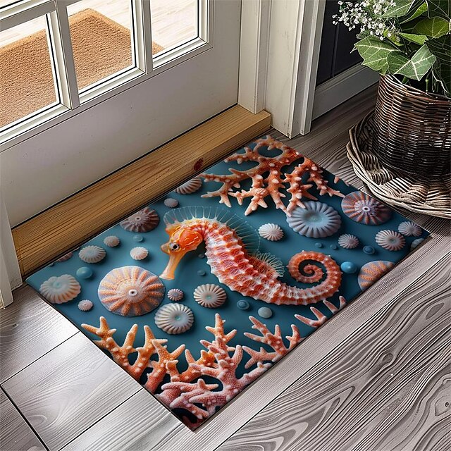 Octopus Doormat Kitchen Mat Floor Mat Non-Slip Area Rug Oil Proof Rug Indoor Outdoor Mat Bedroom Decor Bathroom Mat Entrance Rug