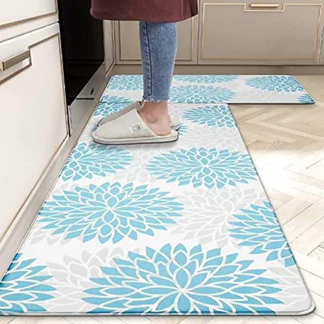 Anti Fatigue Kitchen Rug Non Slip Kitchen Mats Floor Mat Cushioned Area Rugs Waterproof Comfort Standing Mat Runner for Kitchen