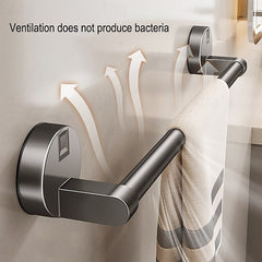 Suction Cup Towel Rack Bathroom No Punching Bathroom Towel Pole Bath Towel Wall Mounted Storage Rack Storage Rack