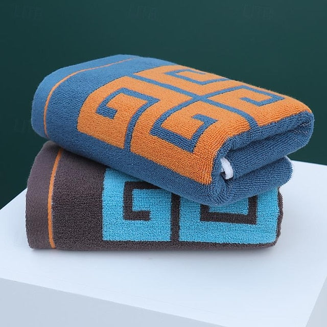 Thickened Men's Couple Cotton Towels, Highly Absorbent Towels For Bathrooms, Gyms, Hotels And Spas, Solid Color Bath Towel