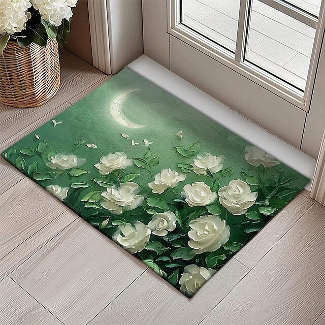 Daisy Flowers Doormat Kitchen Mat Floor Mat Non-Slip Area Rug Oil Proof Rug Indoor Outdoor Mat Bedroom Decor Bathroom Mat Entrance Rug