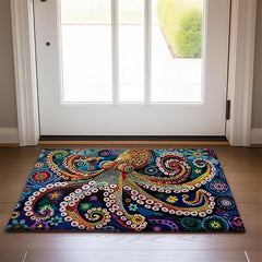 Octopus Doormat Kitchen Mat Floor Mat Non-Slip Area Rug Oil Proof Rug Indoor Outdoor Mat Bedroom Decor Bathroom Mat Entrance Rug