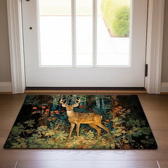 Elk Animal Doormat Floor Mats Washable Rugs Kitchen Mat Non-Slip Oil Proof Rug Indoor Outdoor Mat Bedroom Decor Bathroom Mat Entrance Rug