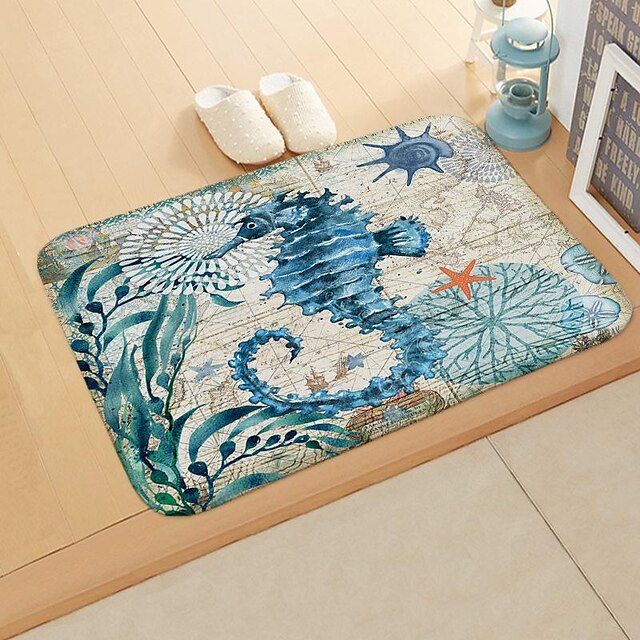 Sea Turtles Doormat,Floor mats Washable Rugs Kitchen Mat Welcome Mats Outdoor, Front Door Rug Outdoor Entrance, Rubber Mats Outside for Entryway, Patio, High Traffic Areas