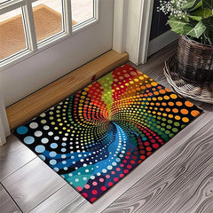 Pride Month LGBTQ LGBT Pointillism Rainbow Doormat Kitchen Mat Floor Mat Non-Slip Area Rug Oil Proof Rug Indoor Outdoor Mat Bedroom Decor Bathroom Mat Entrance Entreyway Rug