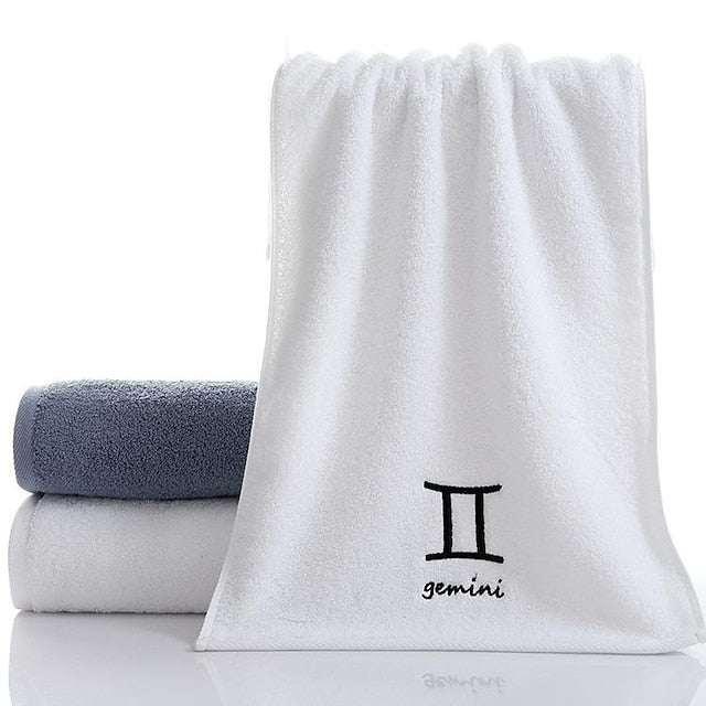 Constellation Towel 100% Cotton Towel Creative  Couple Gift Thickened Sports Face Towel Pure Cotton Towel