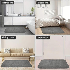 1pc Soft And Comfortable Thick Plush Bath Mat Non-slip For Bathroom, Bedroom, Living Room, Water Absorption And Anti-Slip Design Fall Decor