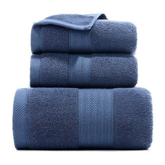 Thickened Bath Towels Set of 3,100% Turkish Cotton Ultra Soft Bath Sheets, Highly Absorbent Large Bath Towel for Bathroom, Premium Quality Shower Towel, 1PC Bath Towel&1PC Hand Towel&1PC Washcloth