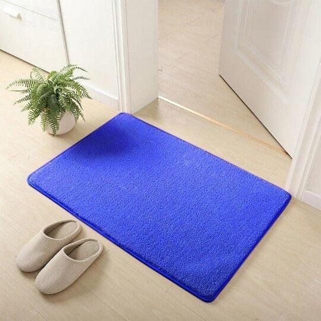 1pc Soft And Comfortable Thick Plush Bath Mat Non-slip For Bathroom, Bedroom, Living Room, Water Absorption And Anti-Slip Design Fall Decor