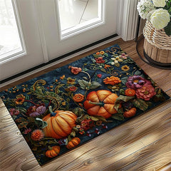 Autumn Quilt Pumpkin Doormat Kitchen Mat Floor Mat Non-Slip Area Rug Oil Proof Rug Indoor Outdoor Mat Bedroom Decor Bathroom Mat Entrance Rug