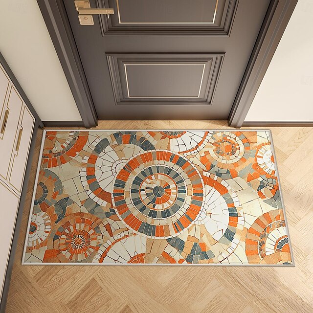 Mosaic Doormat Kitchen Mat Floor Mat Non-Slip Area Rug Oil Proof Rug Indoor Outdoor Mat Bedroom Decor Bathroom Mat Entrance Rug