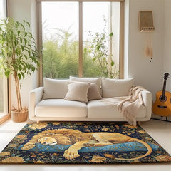 Sleeping Lion Area Rug Kitchen Mat Non-Slip Oil Proof Floor Mat Livingroom Rug Indoor Outdoor Mat Bedroom Decor Bathroom Mat Entrance Rug Door Mat