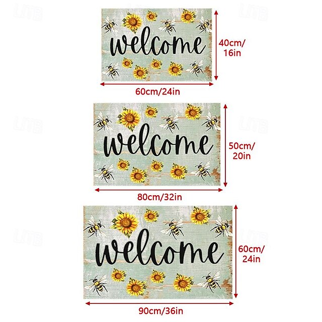 Sunflower Autumn Doormat Kitchen Mat Floor Mat Non-Slip Area Rug Oil Proof Rug Indoor Outdoor Mat Bedroom Decor Bathroom Mat Entrance Rug